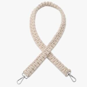 Off White Knotted Guitar Strap Crossbody Purse Strap